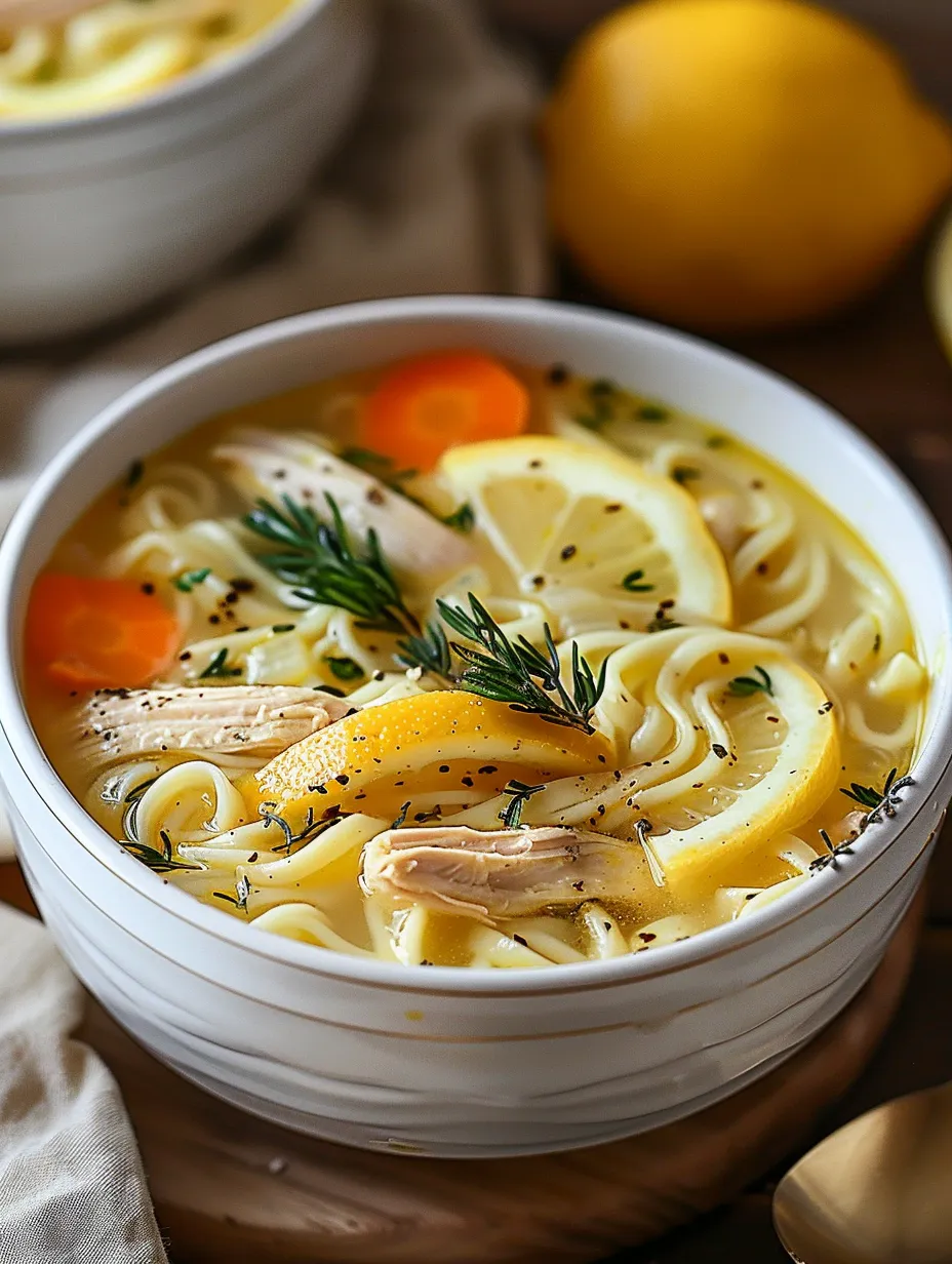 Un bol de soupe avec citron et carottes.
