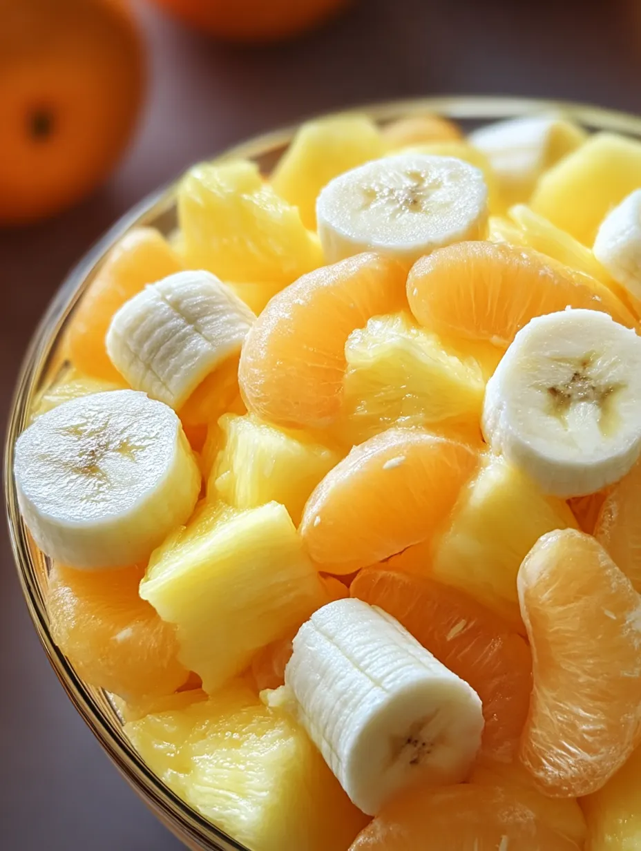 Un bol de fruits avec bananes et oranges.