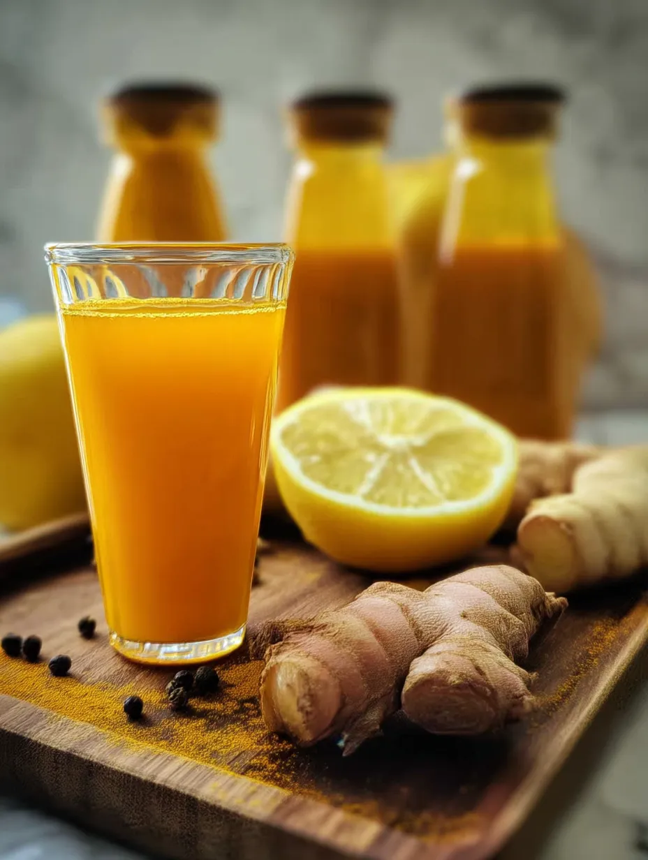 Un verre de jus orange avec une tranche de citron sur une table.
