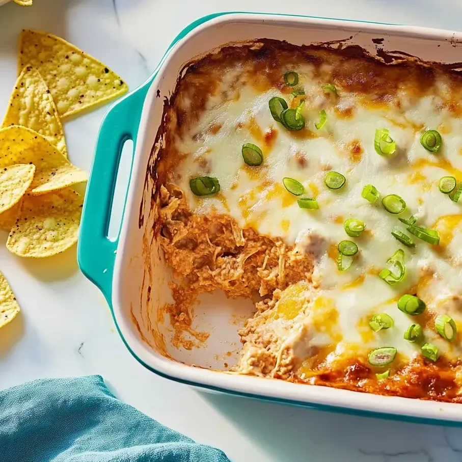 Un plat de trempette Tex-Mex au fromage.