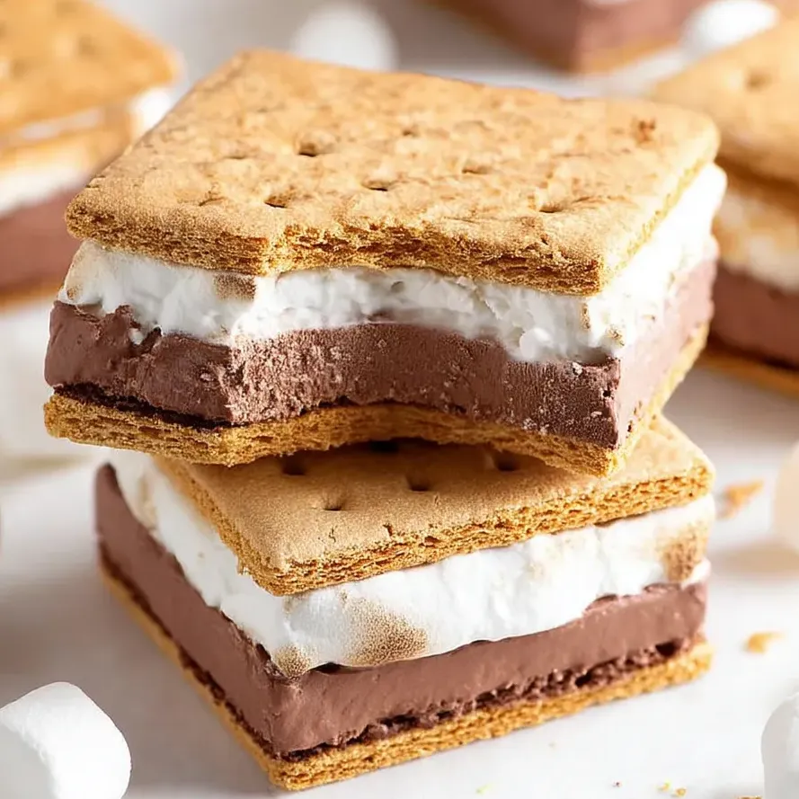 Un délice rafraîchissant de s'mores glacés.