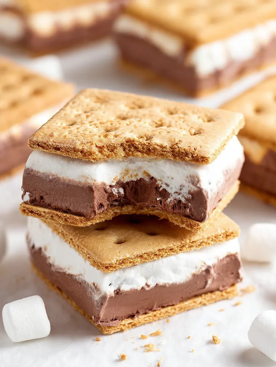 Un délice glacé façon s'mores.