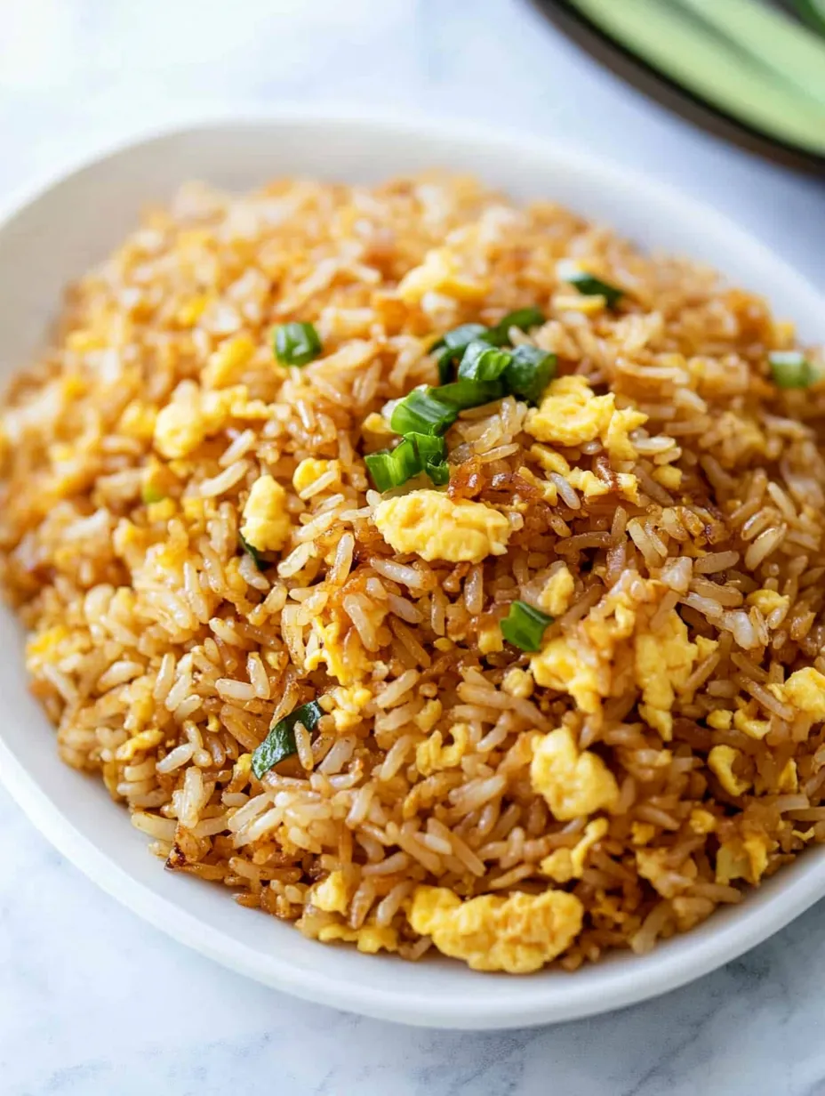 Un bol de riz avec œufs et légumes.
