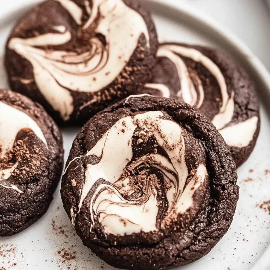 Biscuits tourbillon chocolat guimauve.