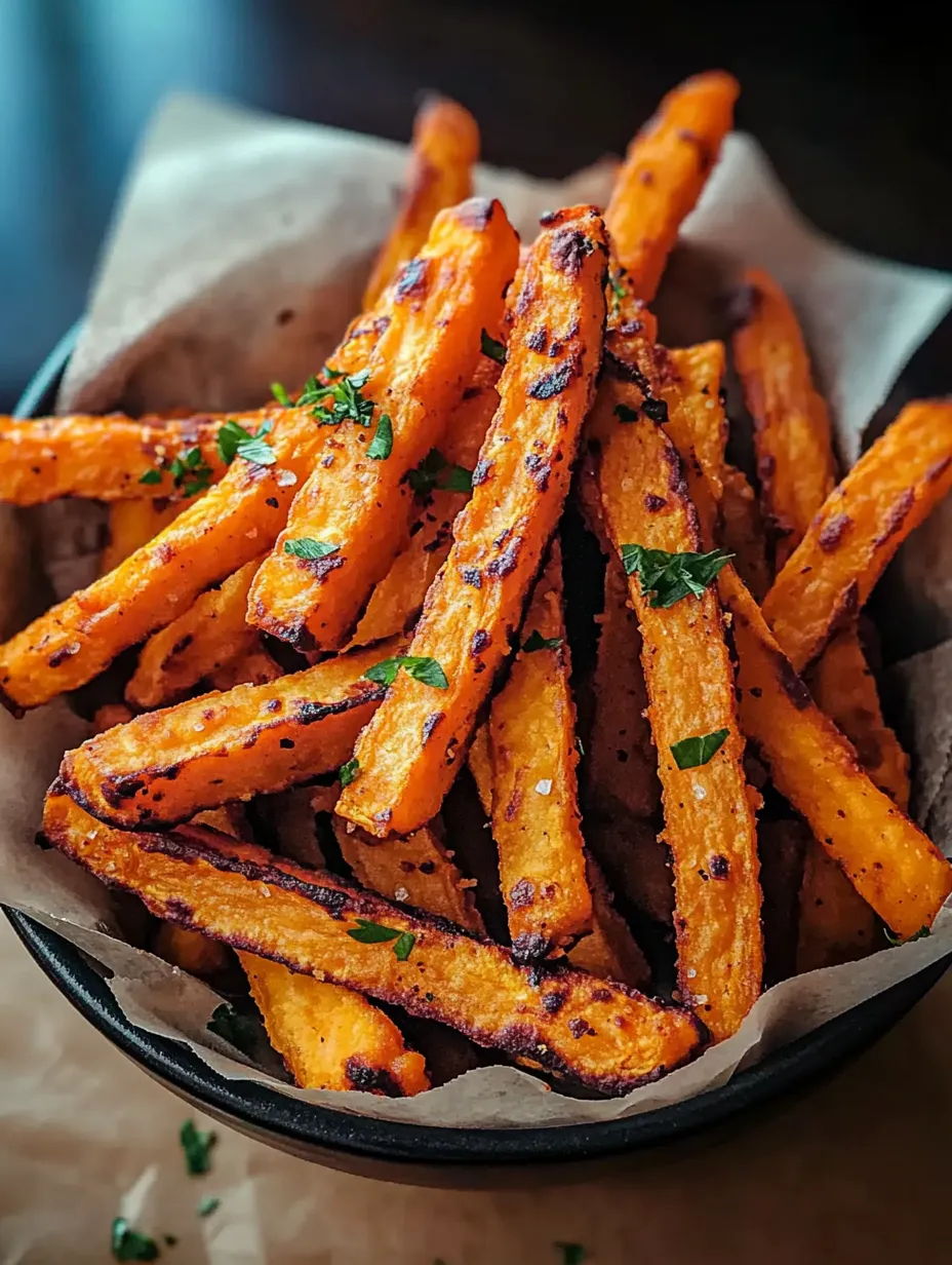 Un bol de frites croustillantes au four.