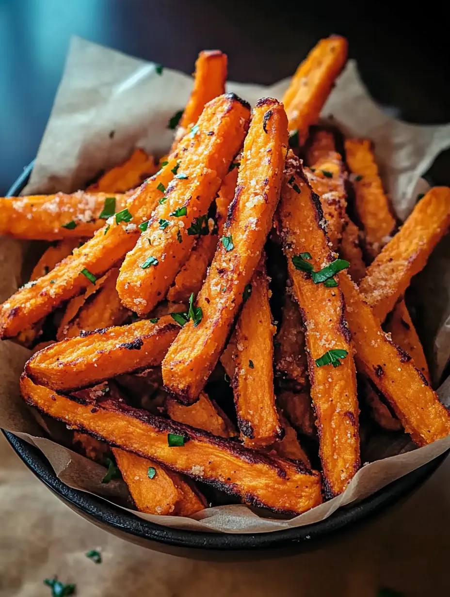 Un bol de frites croustillantes cuites au four.