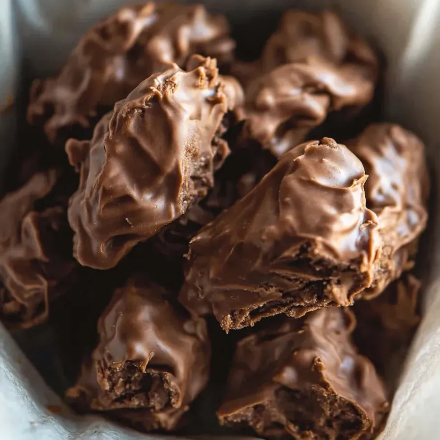 Un bol de coupes au beurre de cacahuète enrobées de chocolat.