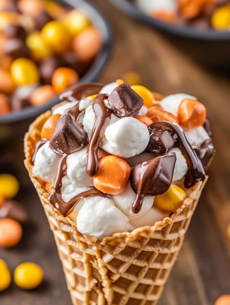 Un délicieux Cornet Gourmand Reese's.