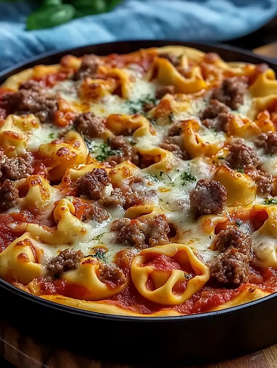 Une pizza avec de la viande et du fromage dessus.
