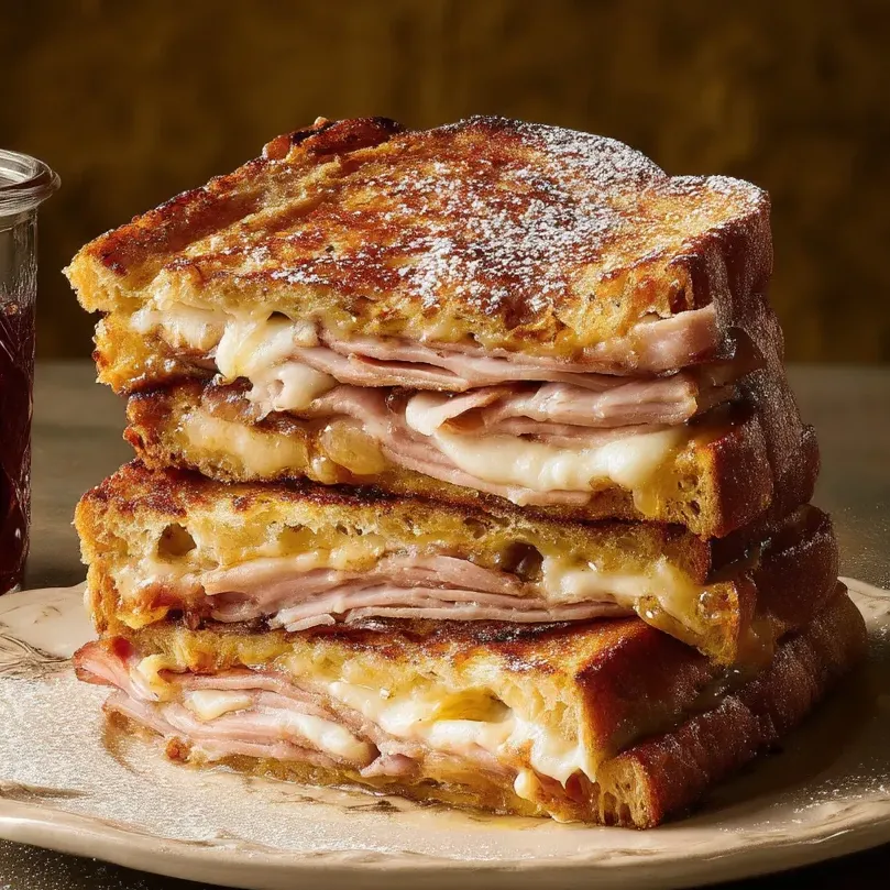 Une pile de sandwichs Cristo.