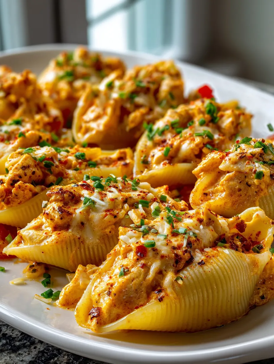 Une assiette de coquilles façon cajun au poulet fondant.