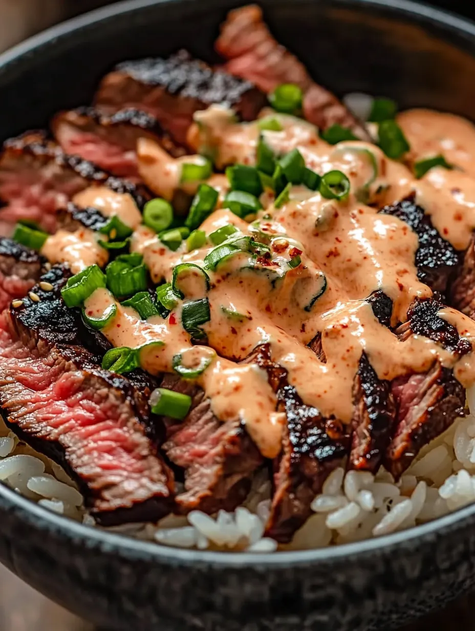 Zoom sur un bol de boeuf coréen façon BBQ qui donne super faim.
