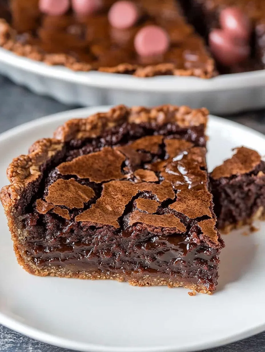 Une part de tarte au chocolat sur une assiette blanche.