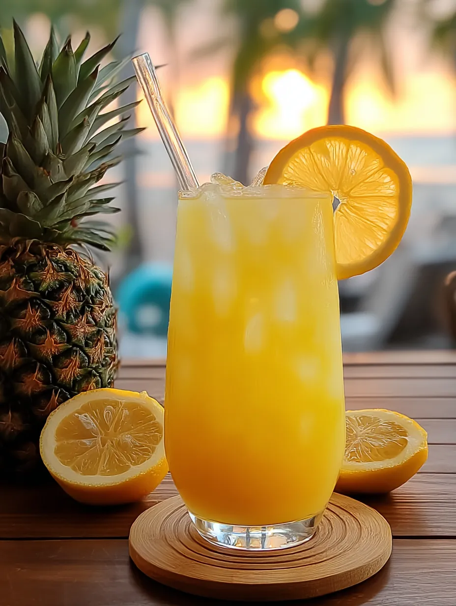 Un verre de citronnade avec une paille dedans.