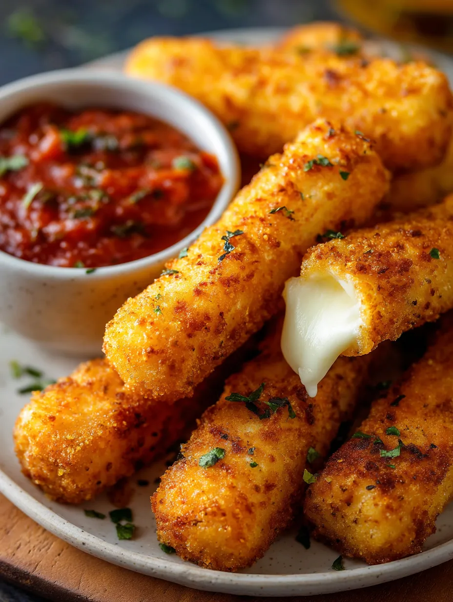 Une assiette de cubes de fromage panés deux fois et frits.