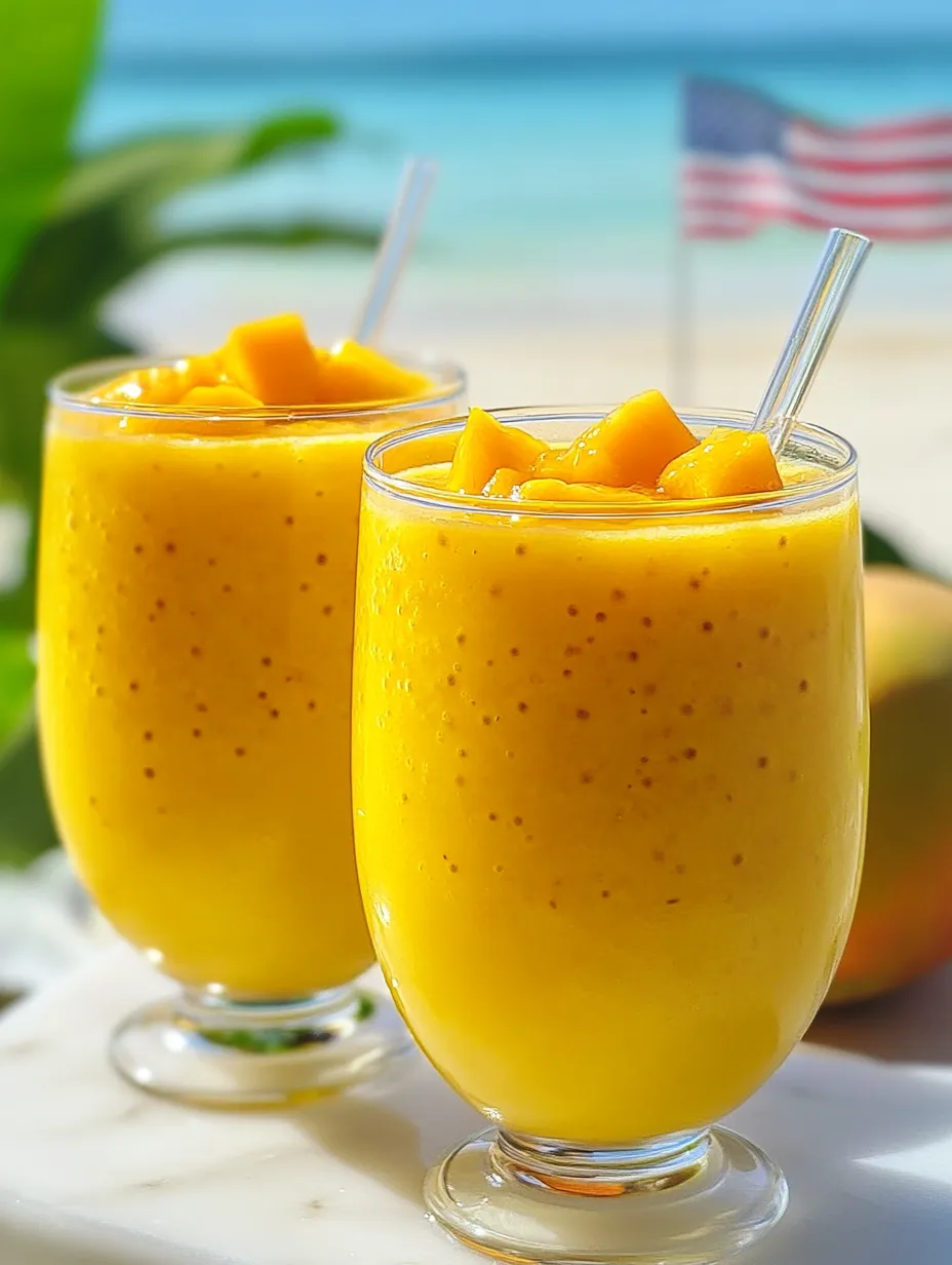 Deux verres mangue sago coco