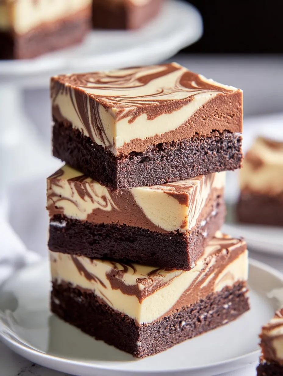 Trois parts de gâteau au chocolat avec glaçage blanc.