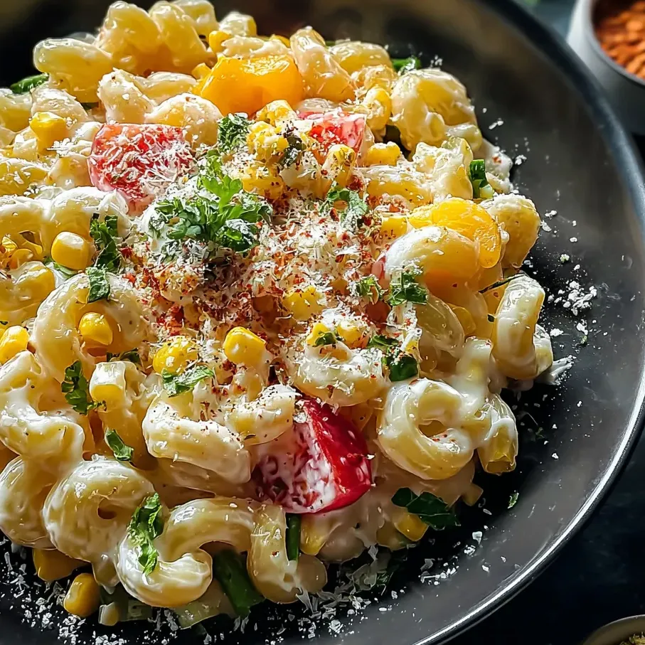 Bol de pâtes avec tomates et fromage.