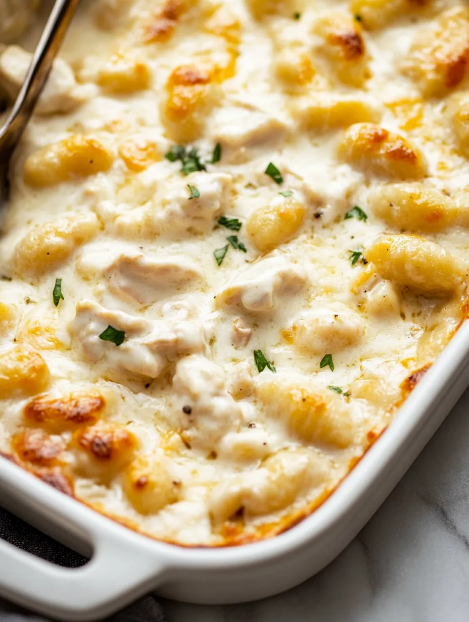 Un bol blanc avec des pâtes gratinées à l’intérieur.