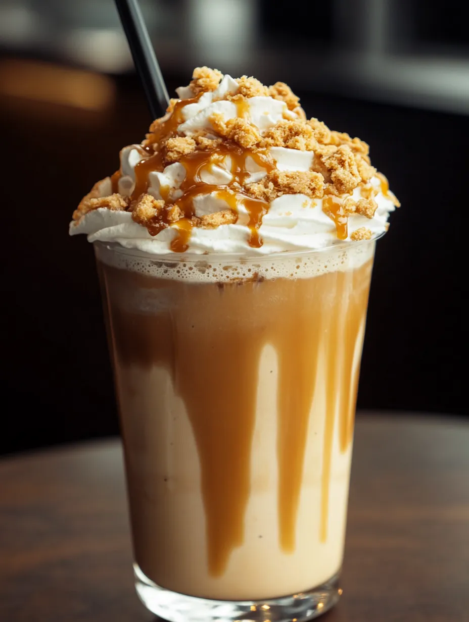 Verre de lait aromatisé au caramel.
