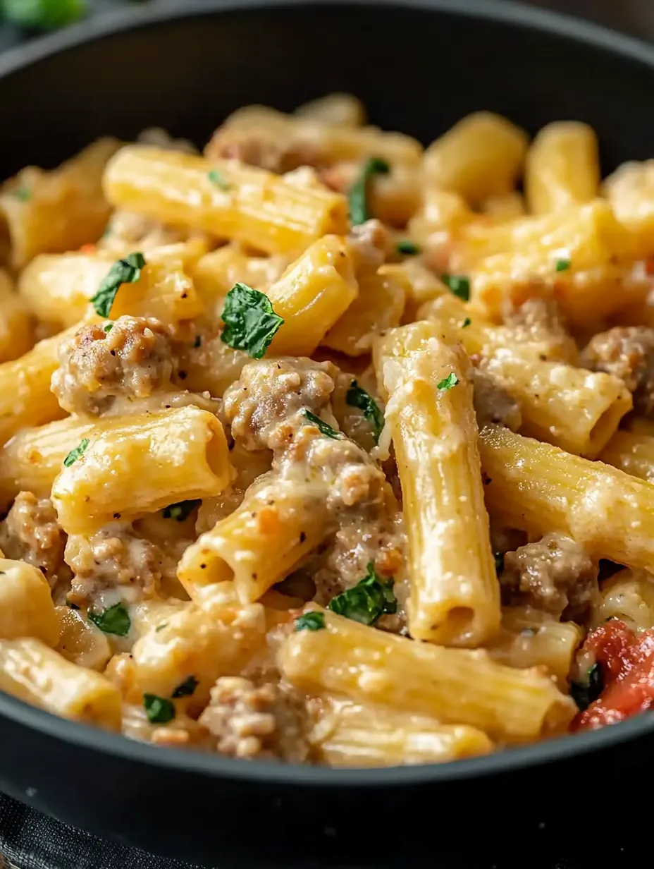 Un bol de pâtes avec viande et légumes.