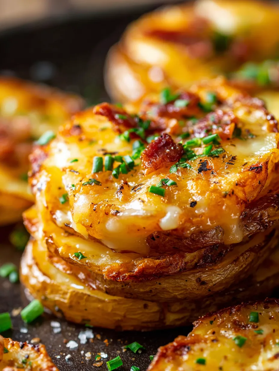 Une pile de pommes de terre enrobées de bacon.