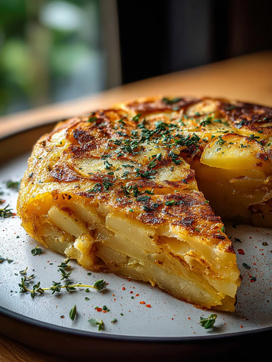 Une tranche de tourte de pommes de terre dans une assiette.