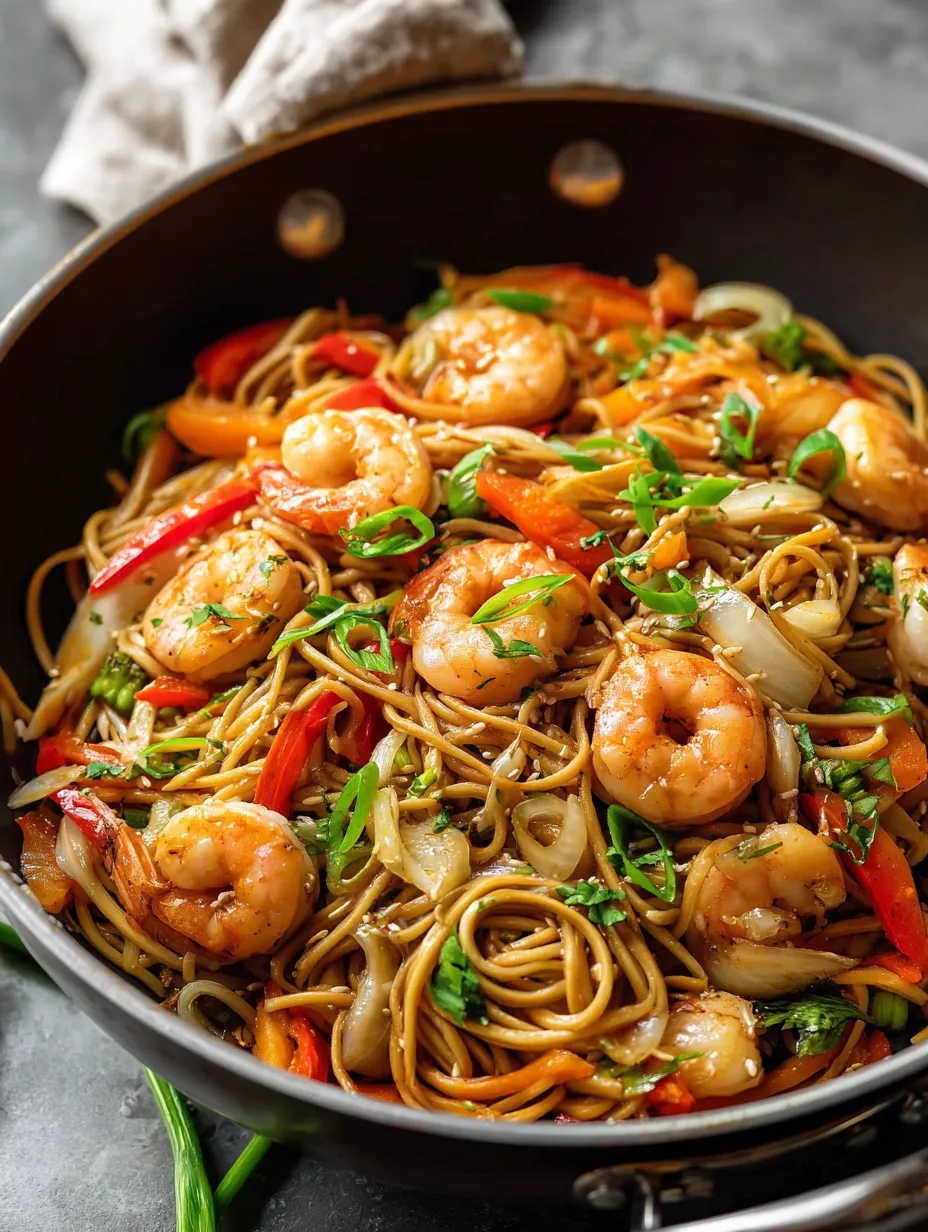 Un bol de crevettes et légumes.