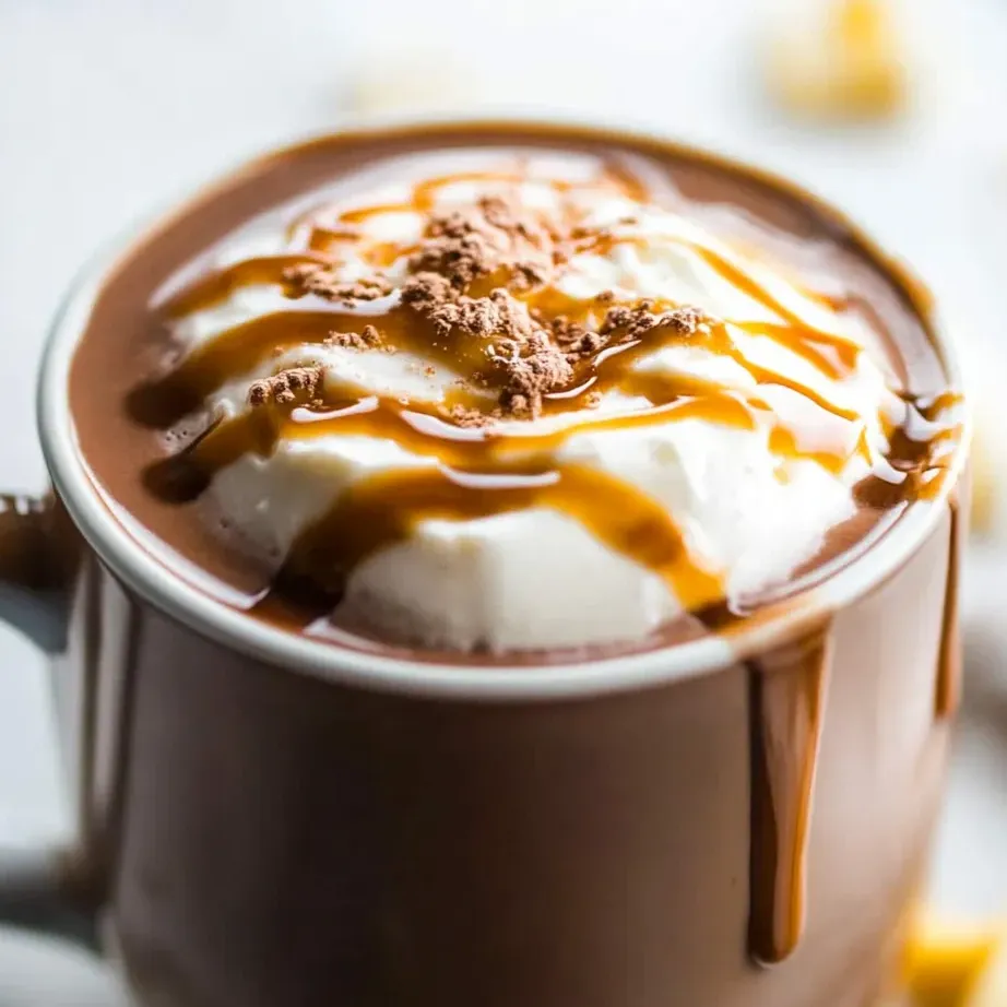 Une tasse de chocolat chaud avec chantilly.