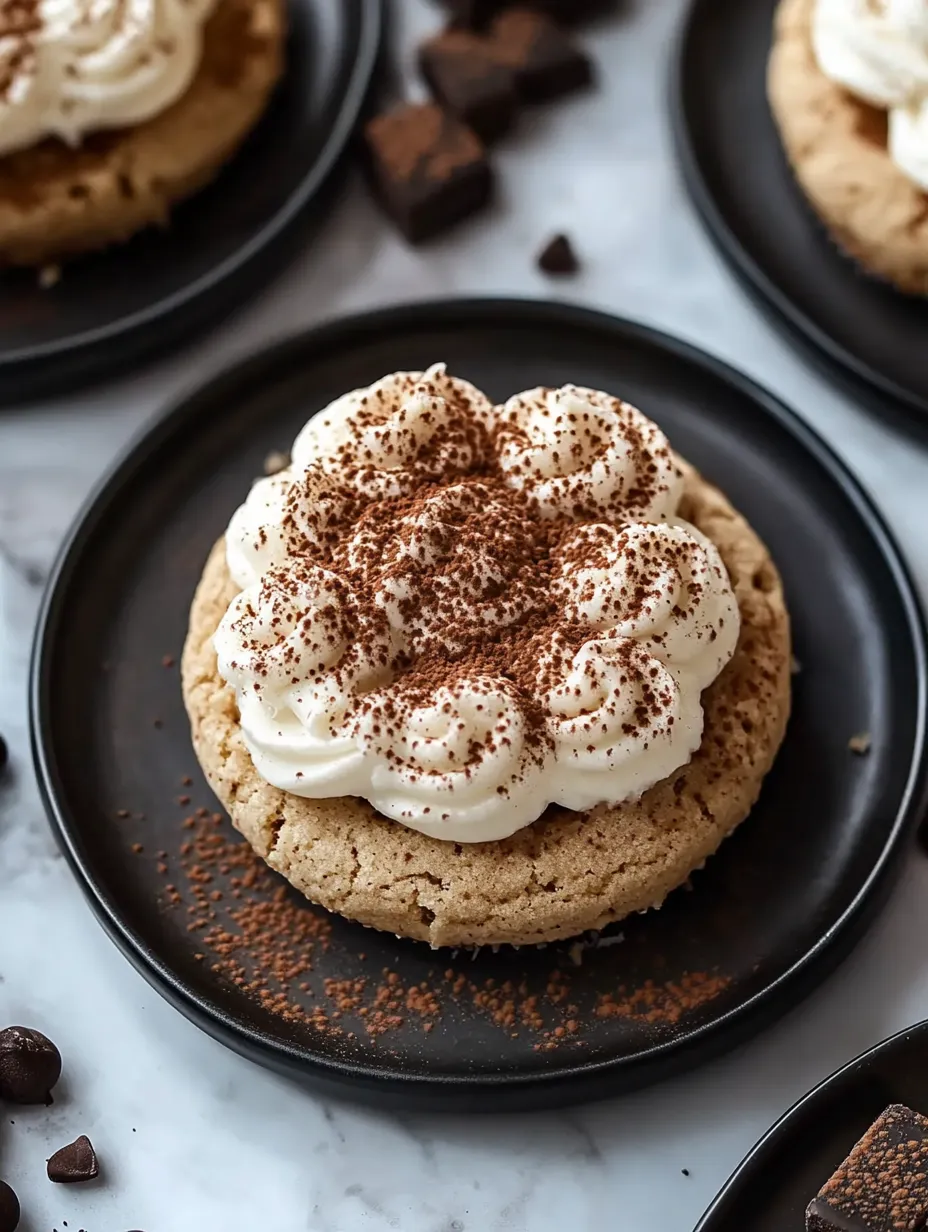 Un cookie avec glaçage blanc et copeaux de chocolat.