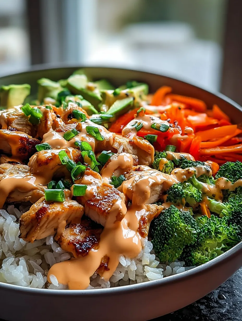 Un bol garni de riz, brocoli, carottes et morceaux de viande.
