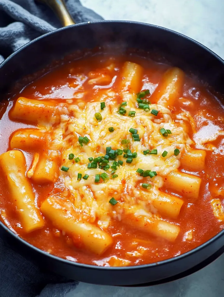 Un bol de pâtes avec du fromage fondu et des herbes.