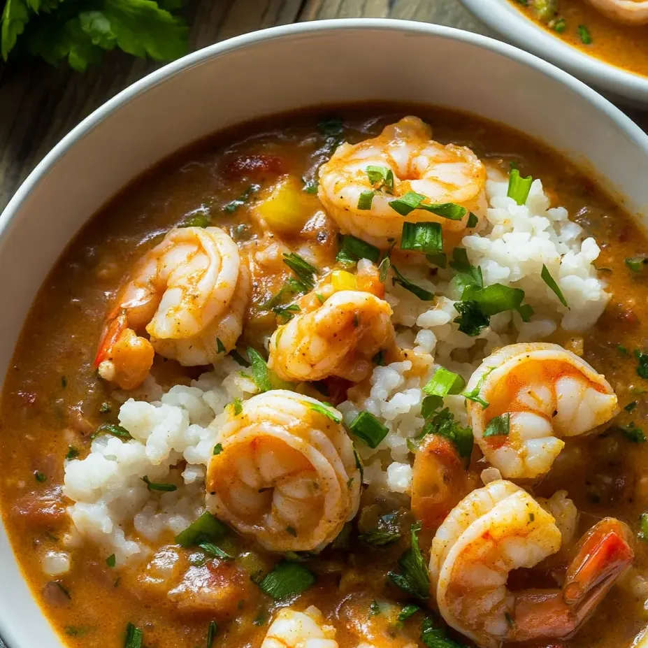 Un bol de crevettes et riz.