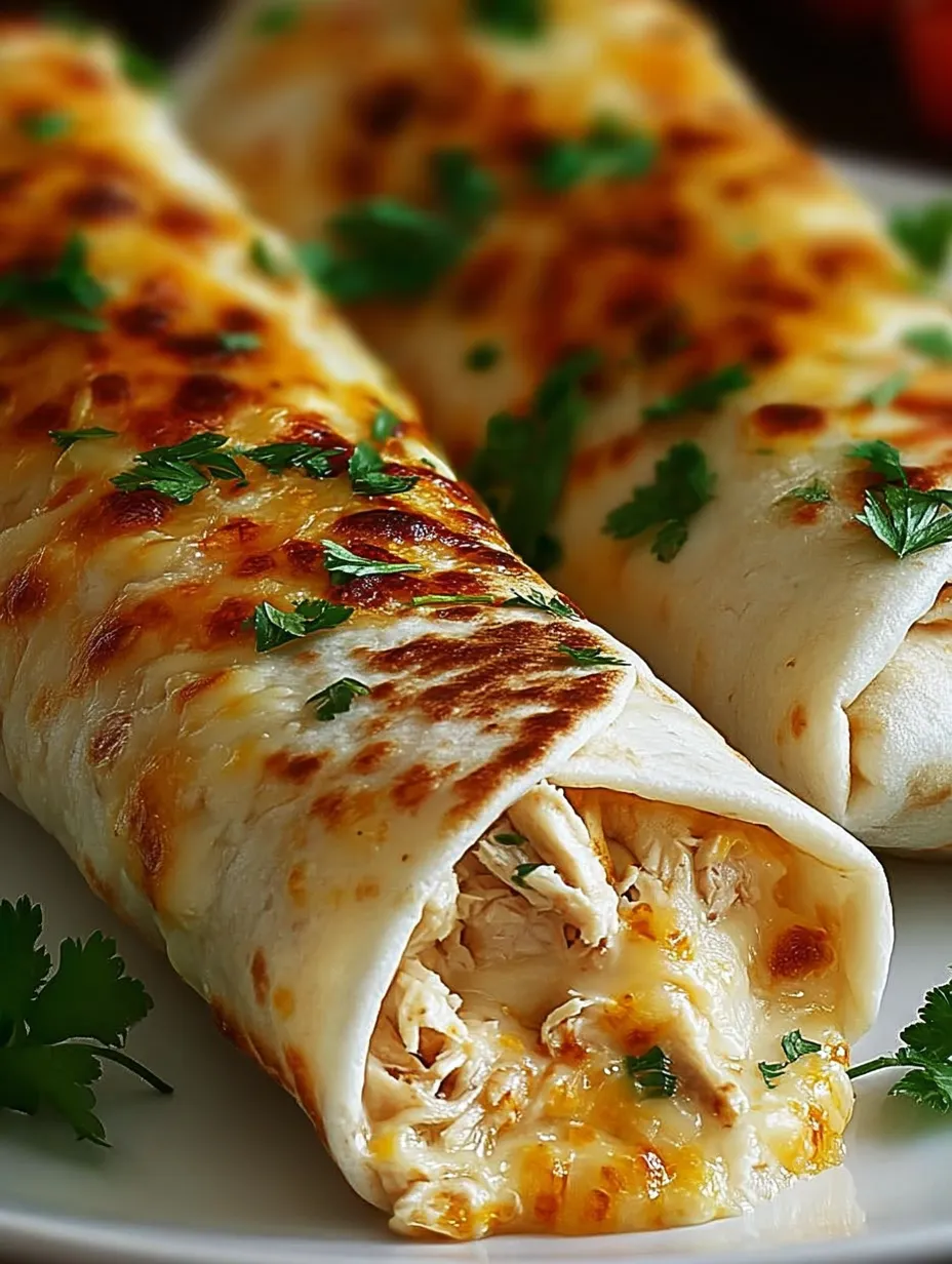 Une assiette garnie avec un burrito et un wrap au poulet.