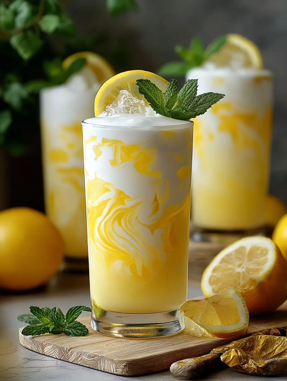 Un verre de citronnade avec des rondelles de citron.