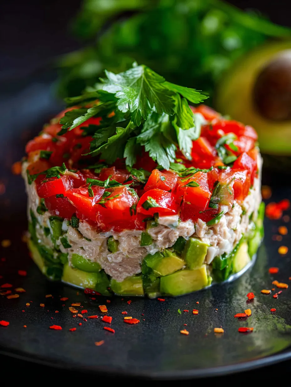 Une assiette de nourriture avec une herbe verte dessus.