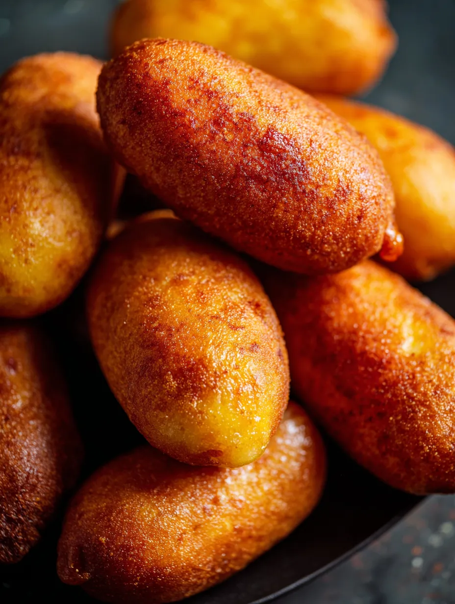 Un tas de pâte frite.