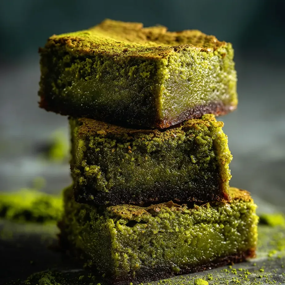 Trois parts de gâteau empilées les unes sur les autres.