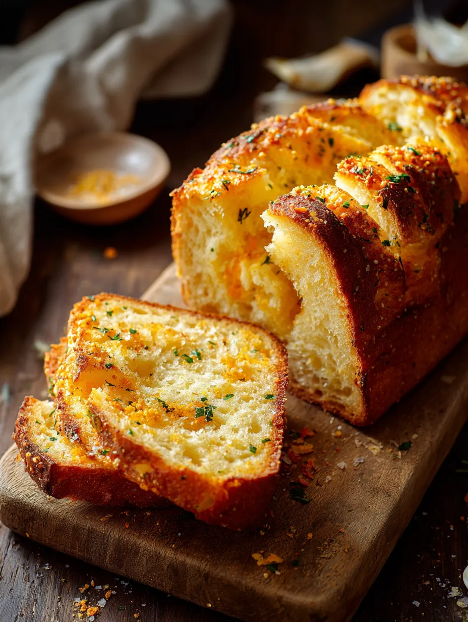 Une miche de pain saupoudrée d’herbes.