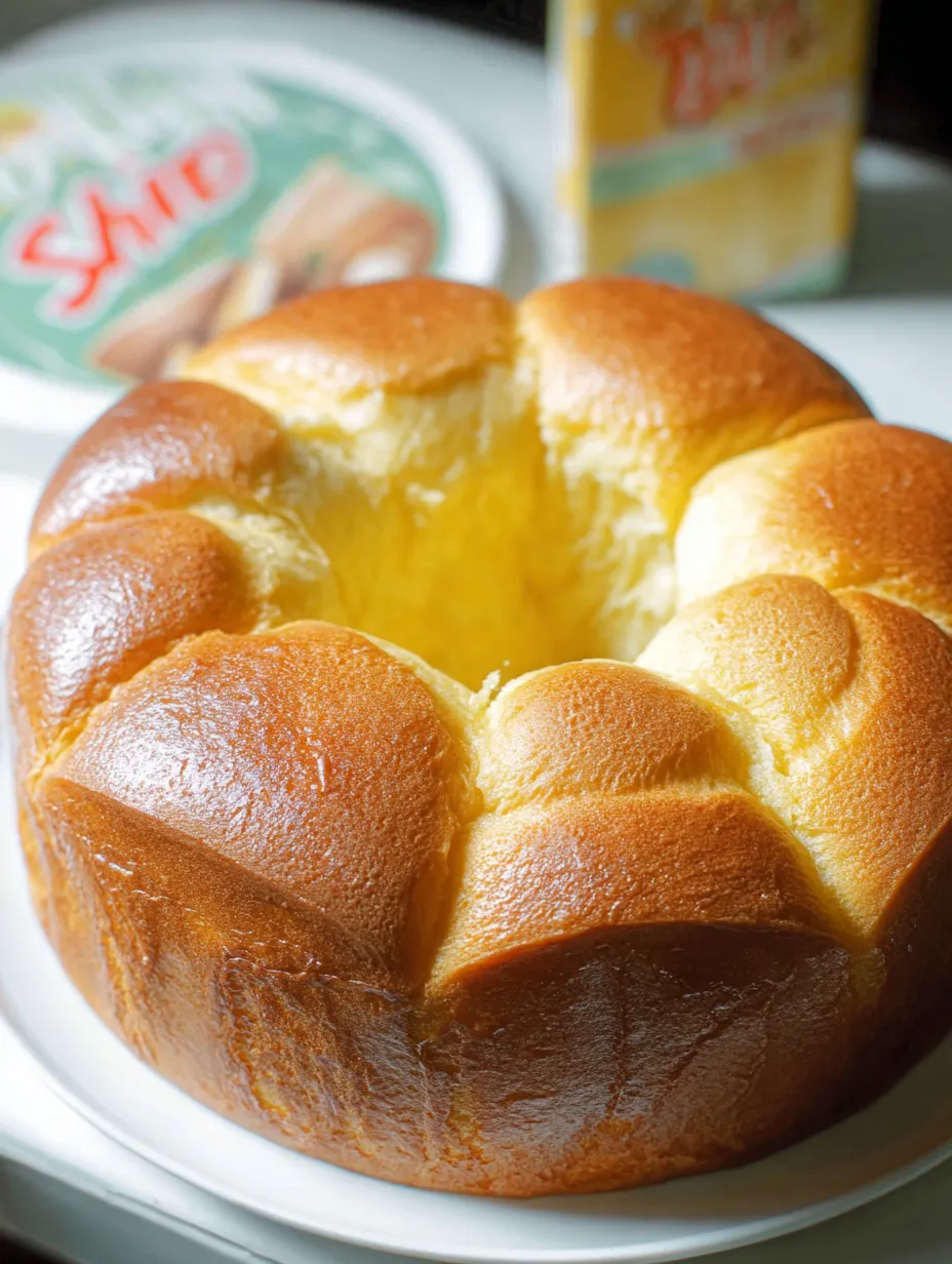 Un gâteau avec un trou au milieu.