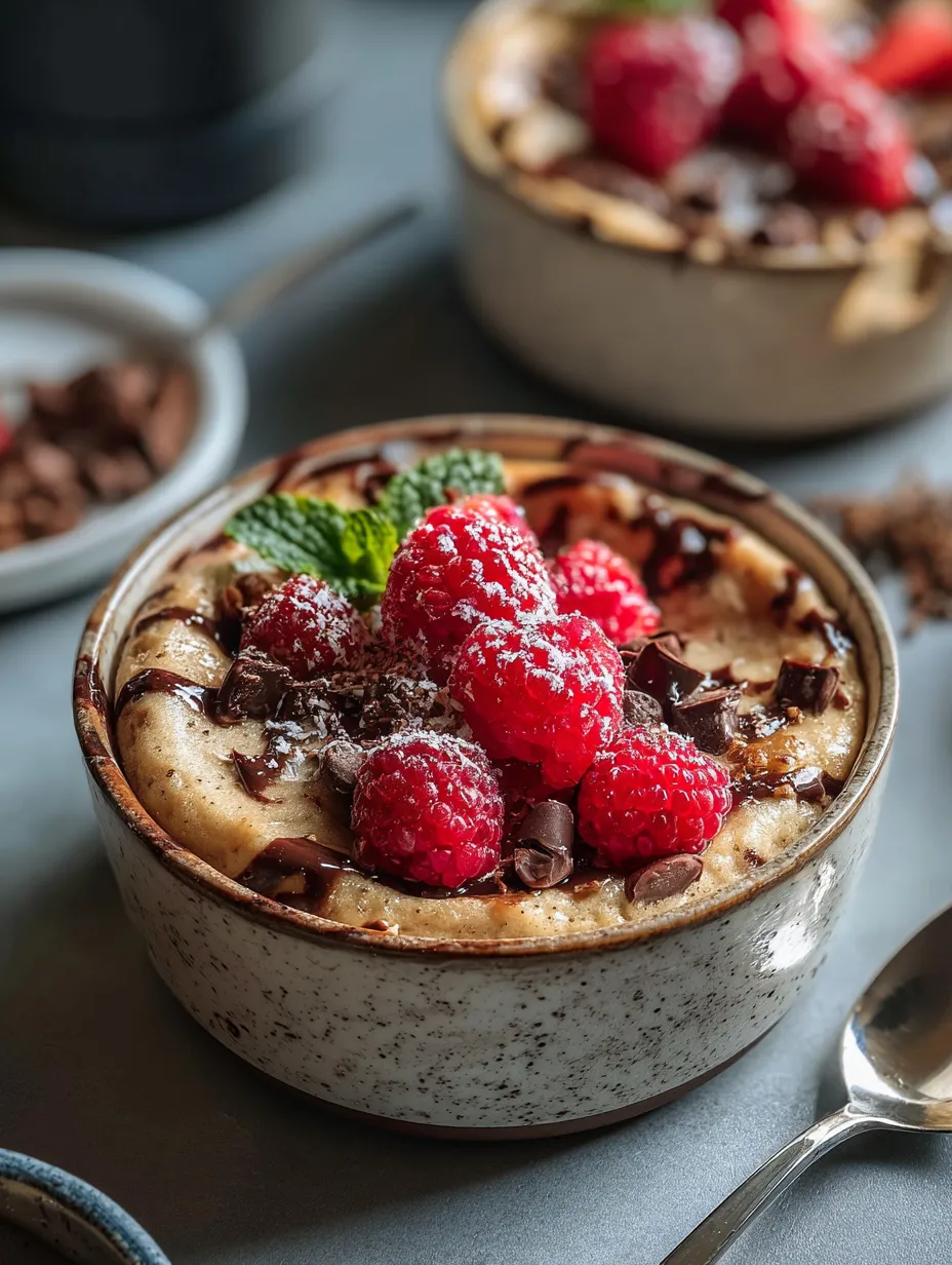 Un bol garni de chocolat et framboises.