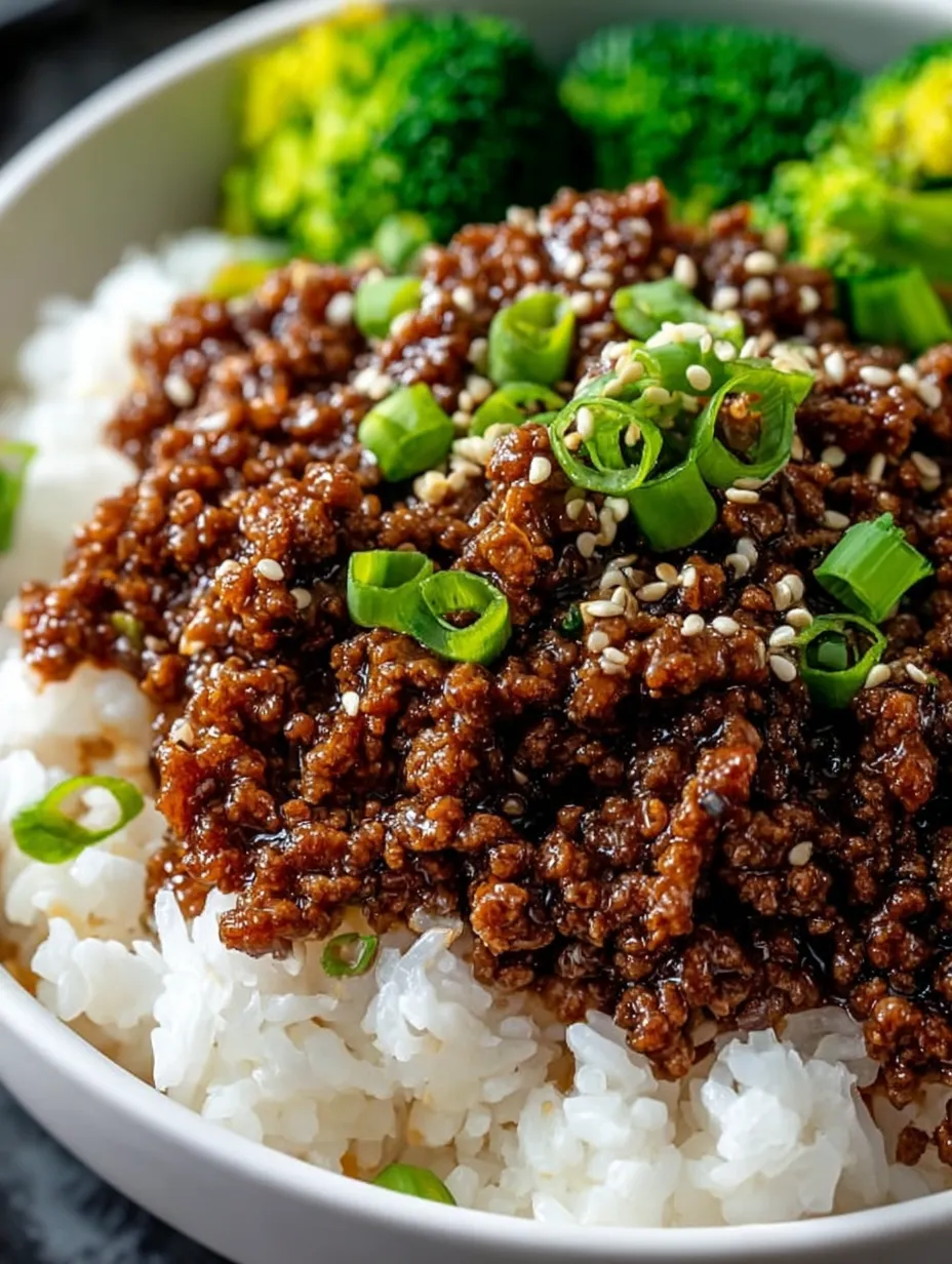 Un bol de riz et viande.