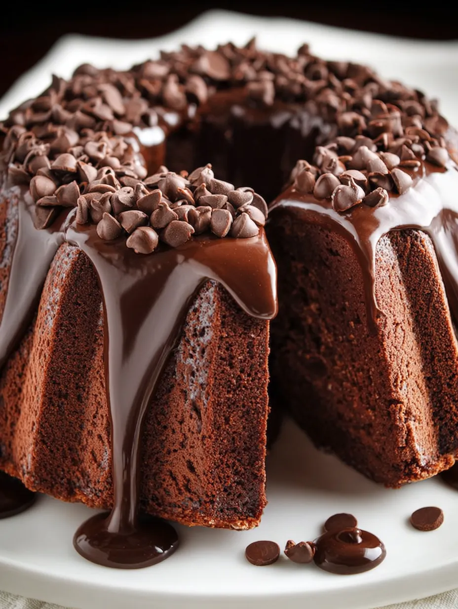 Un gâteau au chocolat recouvert de glaçage chocolaté.