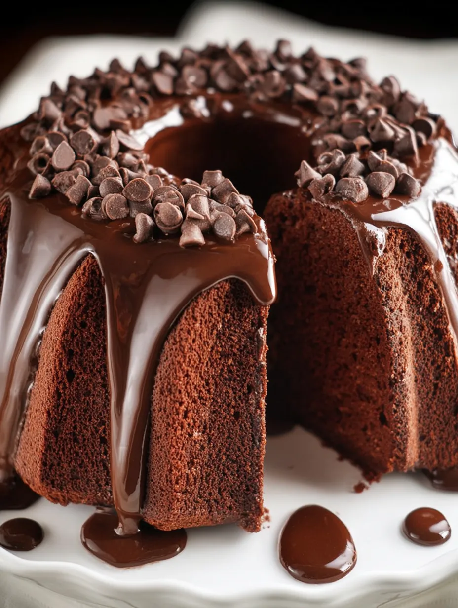 Un gâteau au chocolat nappé d'un glaçage chocolaté.
