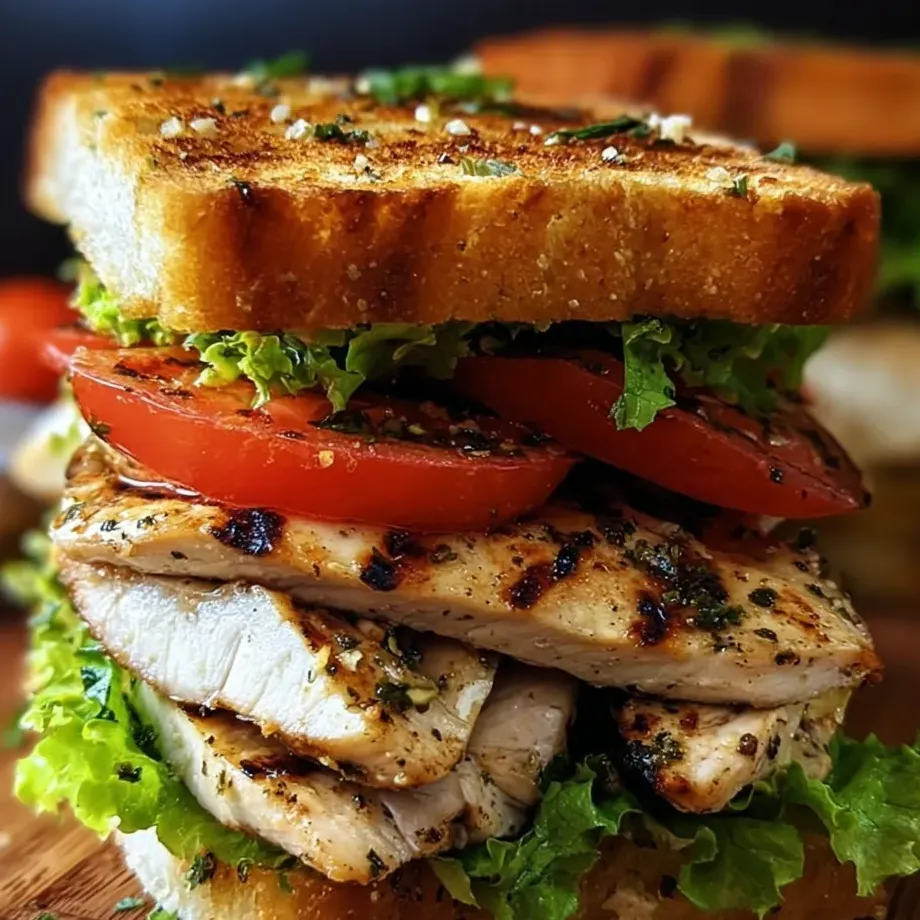 Un sandwich avec viande et laitue.