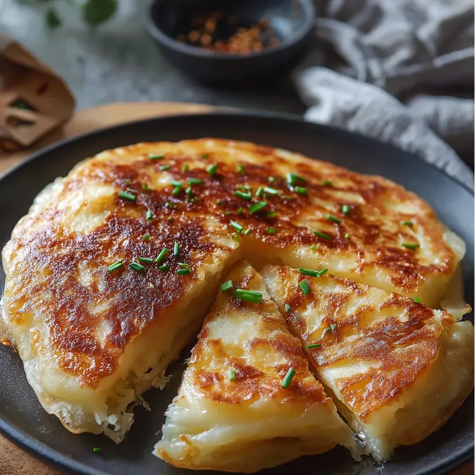Une part de pizza garnie d’une herbe verte.