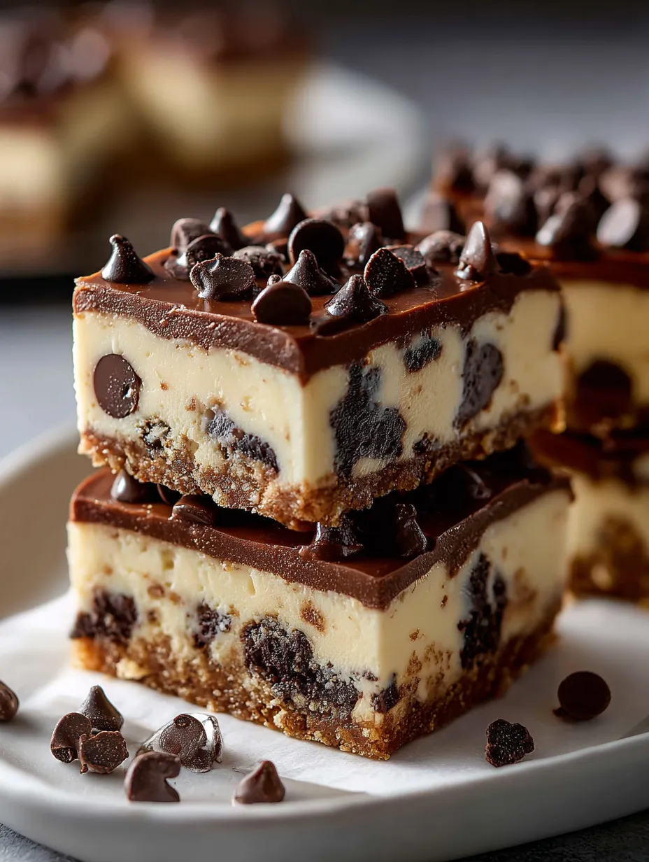 Un carré de gâteau chocolat avec des pépites.