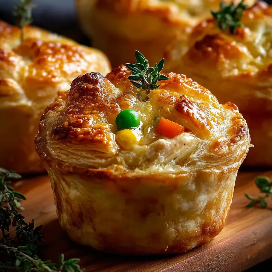 Une petite tourte avec un dessus vert.