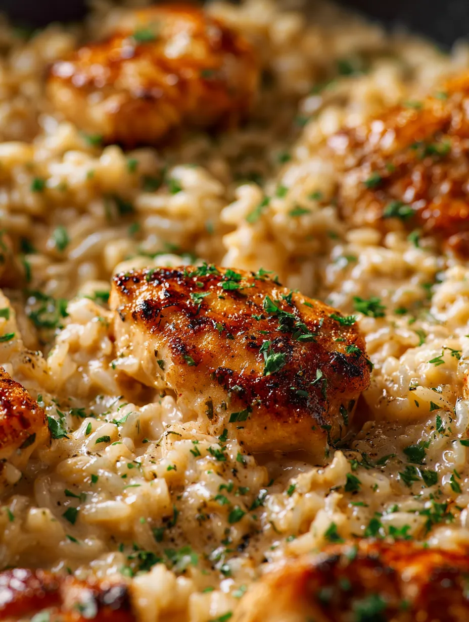 Une assiette de riz et poulet.