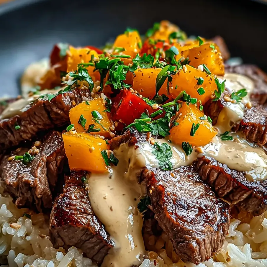 Une assiette de viande et légumes.